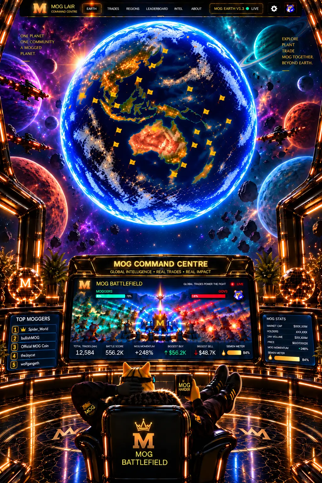 Expanded MOG Earth command centre